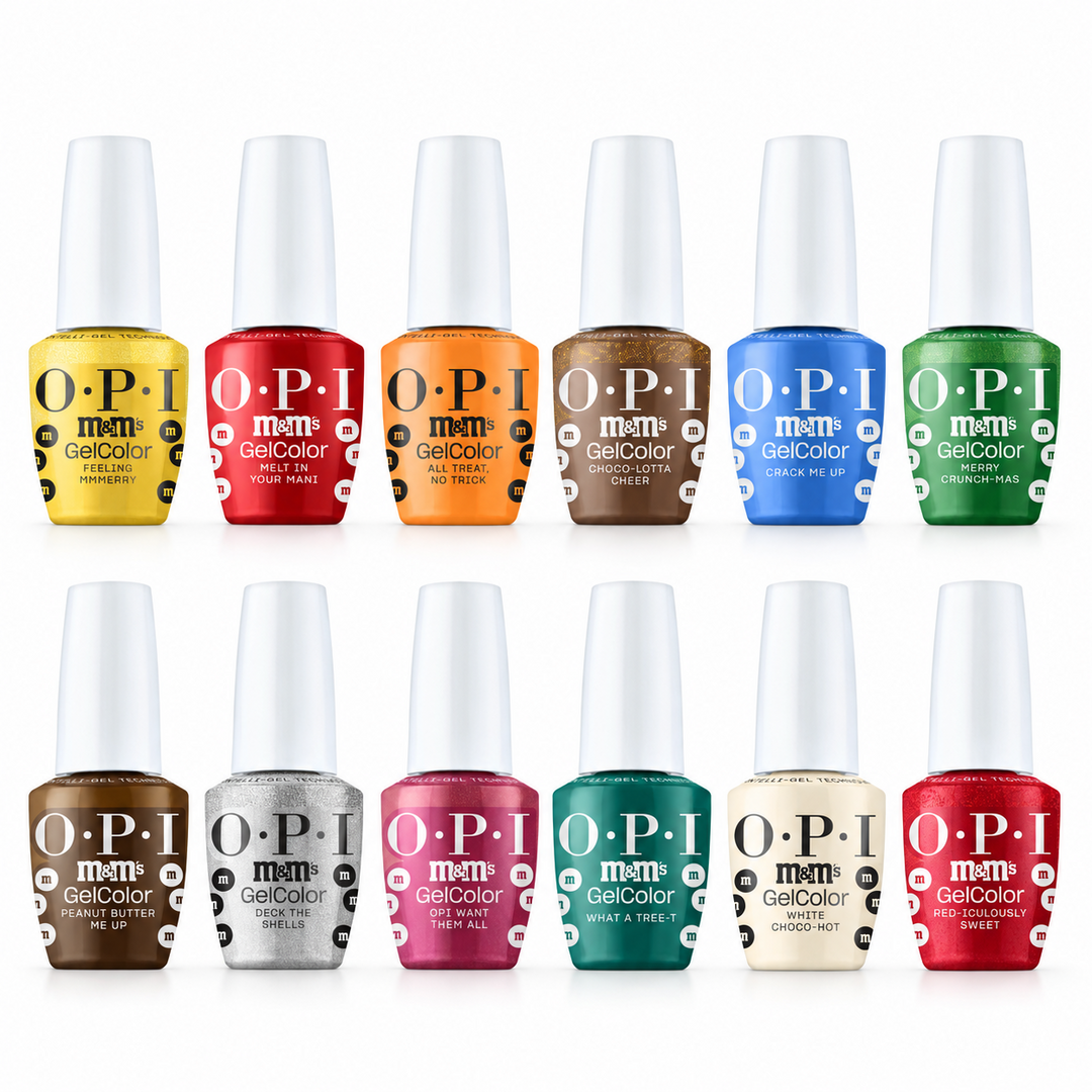 OPI x M&M's Intelli Gel Polish Sweeten Your Mani Collection | 12 Pieces