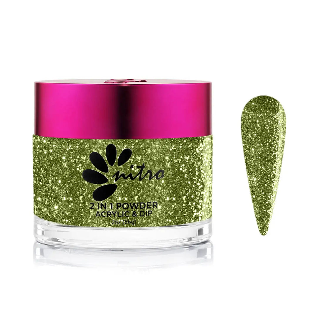 A125 - Mint Flake - Nitro Dip/Acrylic Powder - Bella Collection