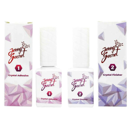 Jenny Secret Duo Pack - #1 Crystal Adhesive & #2 Crystal Finisher nailmall