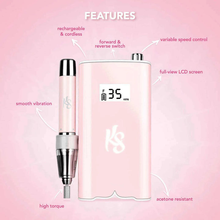 Kiara Sky Beyond Pro - Portable Nail Drill - Pink Nail Drill