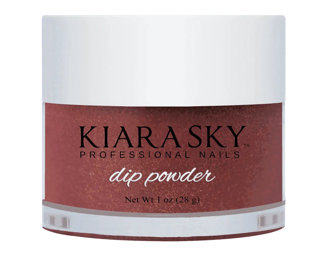 Kiara Sky Dip Powder - D457 FROSTED POMEGRANATE Dip Powder