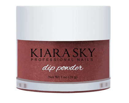 Kiara Sky Dip Powder - D457 FROSTED POMEGRANATE Dip Powder