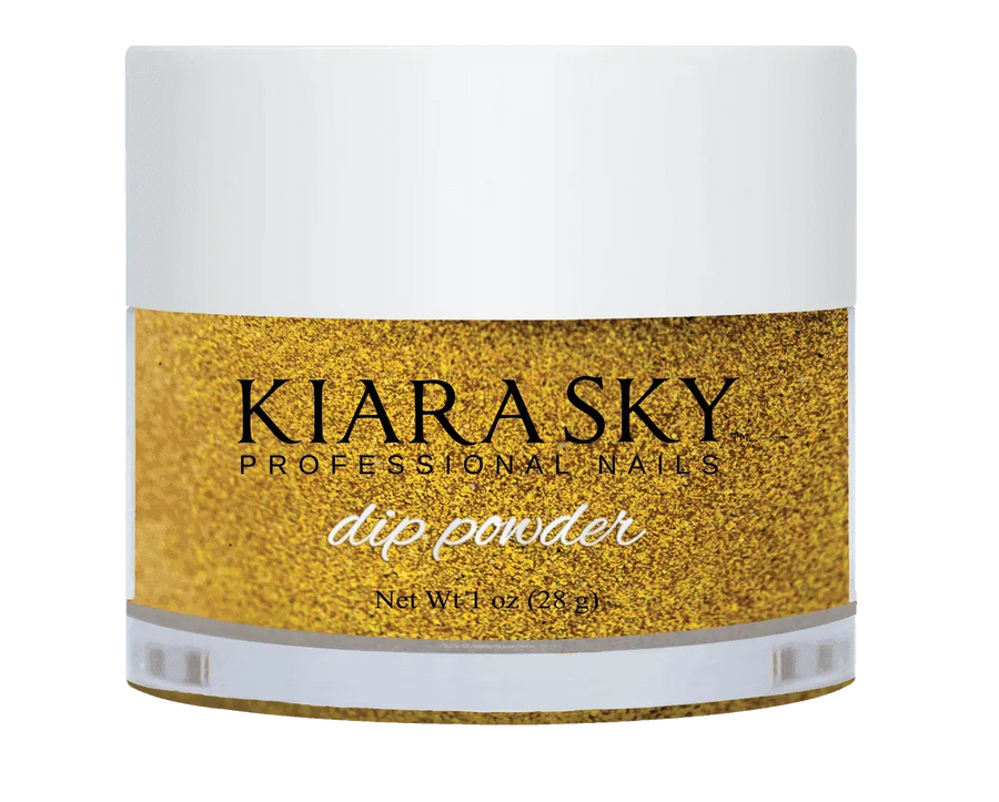 Kiara Sky Dip Powder - D496 PINKING OF SPARKLE Dip Powder