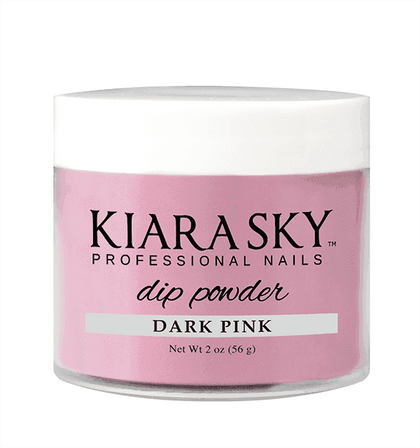 Kiara Sky Dip Powder - Dark Pink 2oz Dip Essential Powders