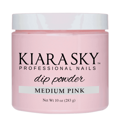 Kiara Sky Dip Powder - Medium Pink 10oz nailmall