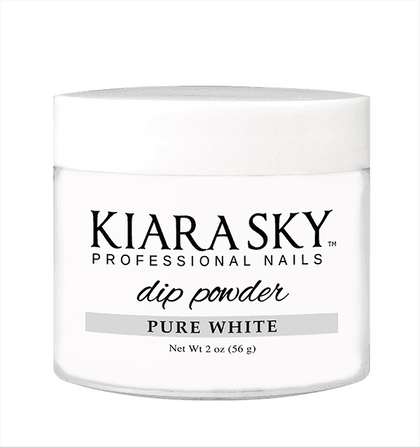 Kiara Sky Dip Powder - Pure White 2oz Dip Essential Powders