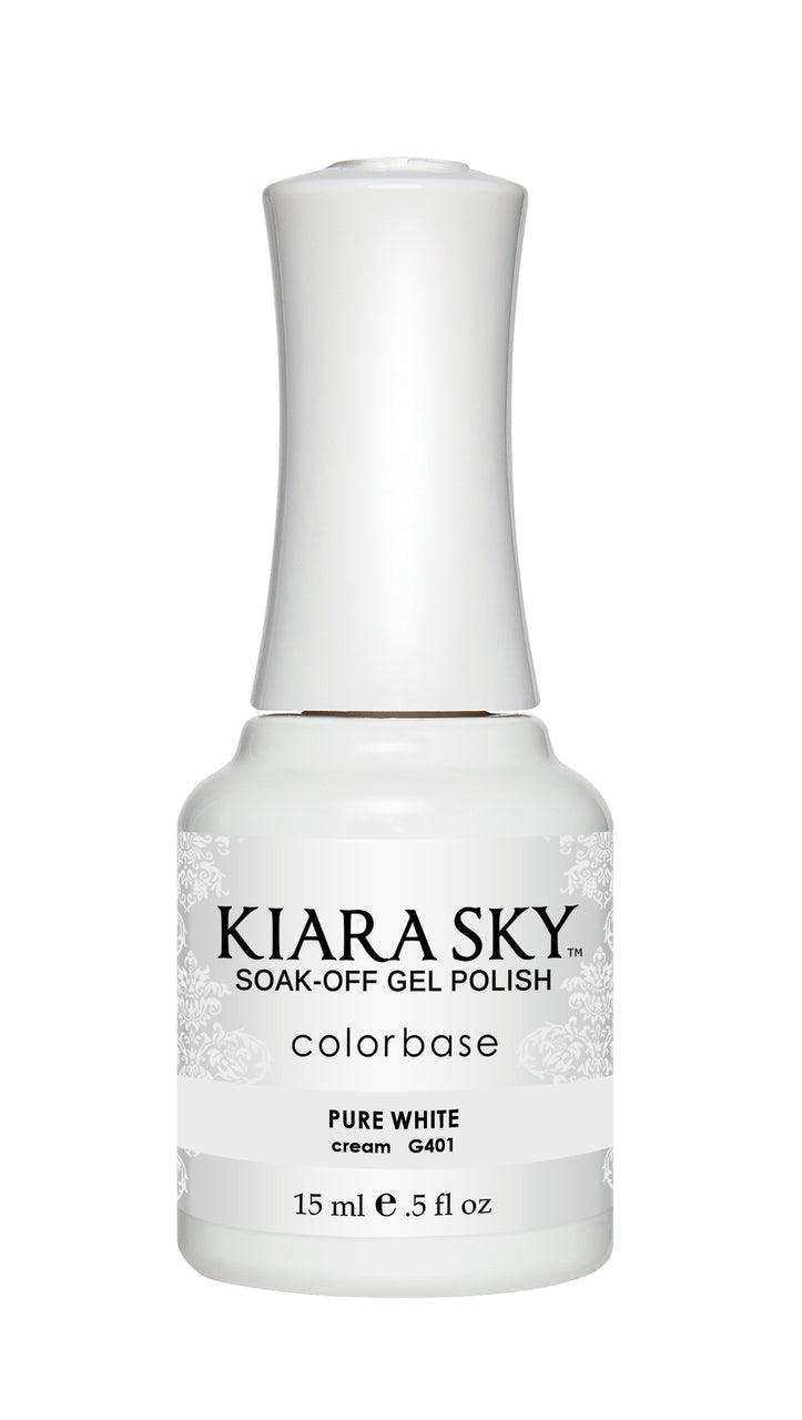 Kiara Sky Duo - Gel & Lacquer Combo - 401 PURE WHITE
