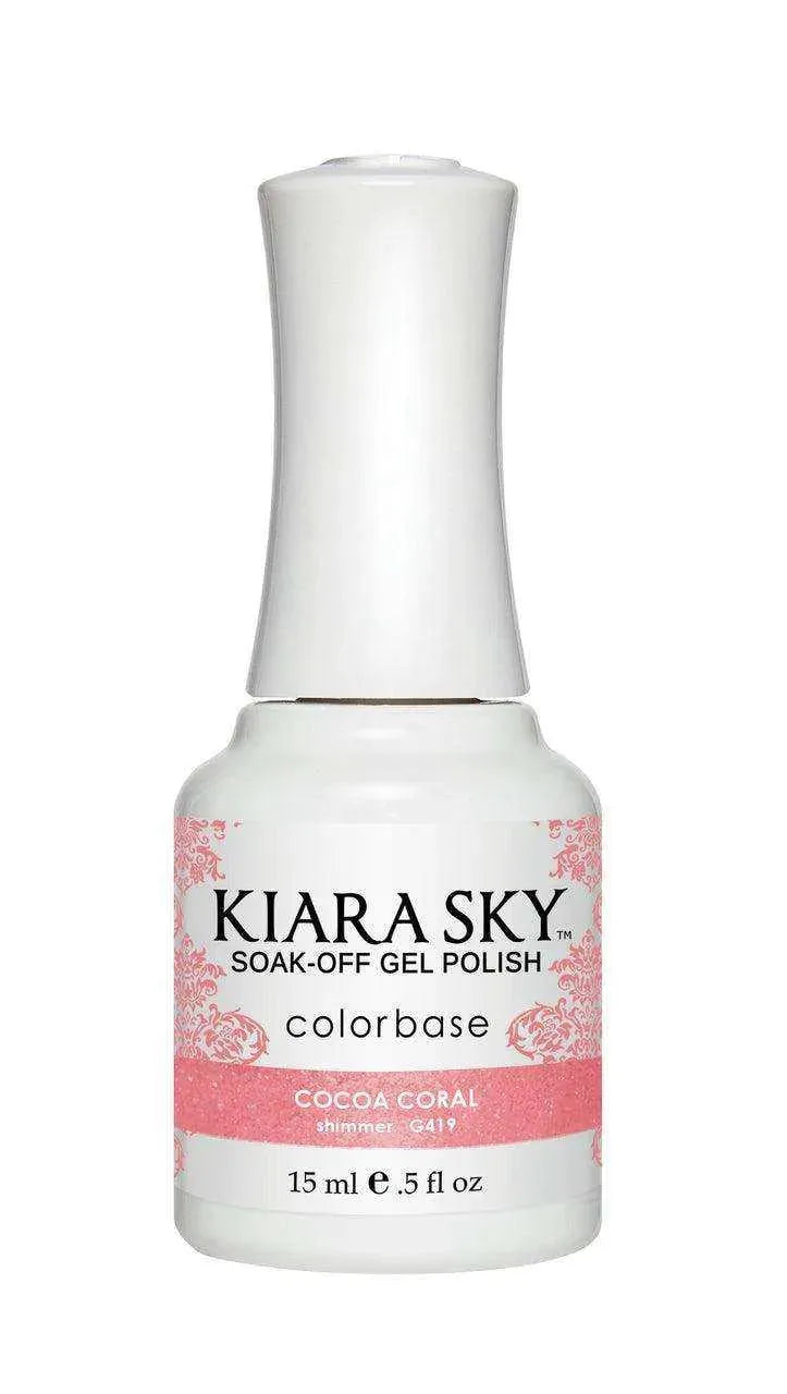 Kiara Sky Duo - Gel & Lacquer Combo - 419 COCOA CORAL Duo - Gel & Lacquer Combo