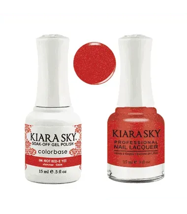 Kiara Sky Duo - Gel & Lacquer Combo - 424 I'M NOT RED-E YET Duo - Gel & Lacquer Combo