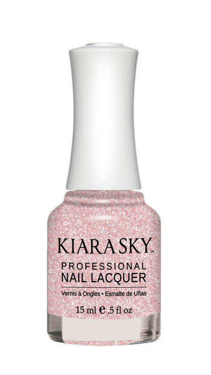 Kiara Sky Duo - Gel & Lacquer Combo - 496 PINKING OF SPARKLE Duo - Gel & Lacquer Combo