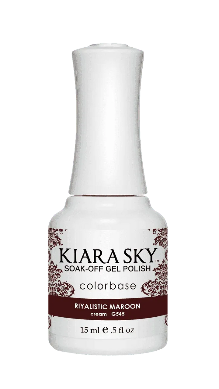 Kiara Sky Duo - Gel & Lacquer Combo - 545 RIYALISTIC MAROON Duo - Gel & Lacquer Combo