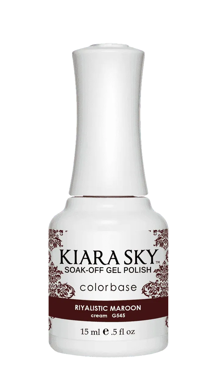 Kiara Sky Duo - Gel & Lacquer Combo - 545 RIYALISTIC MAROON Duo - Gel & Lacquer Combo