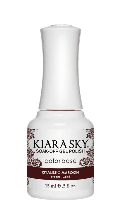 Kiara Sky Duo - Gel & Lacquer Combo - 545 RIYALISTIC MAROON Duo - Gel & Lacquer Combo