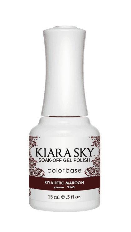 Kiara Sky Duo - Gel & Lacquer Combo - 545 RIYALISTIC MAROON nailmall