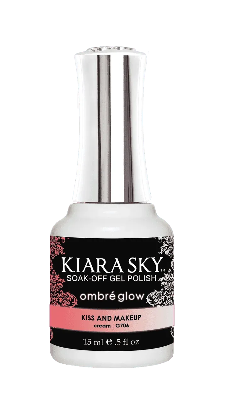 Kiara Sky Gel Polish - Ombre - G706 Kiss and Makeup Ombre Gel Polish