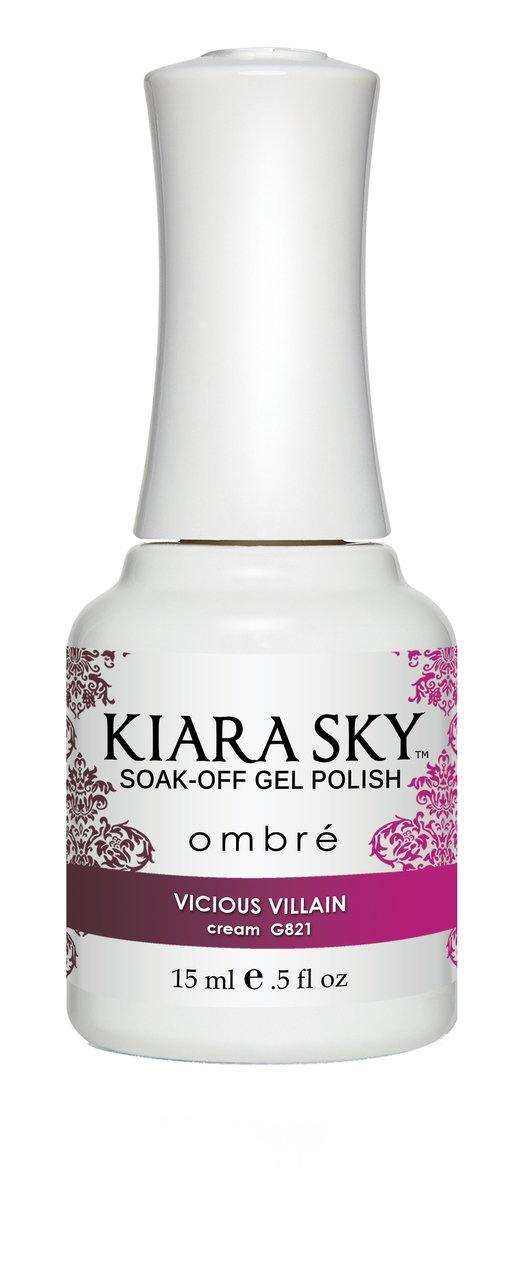 Kiara Sky Gel Polish - Ombre - G821 VICIOUS VILLAIN