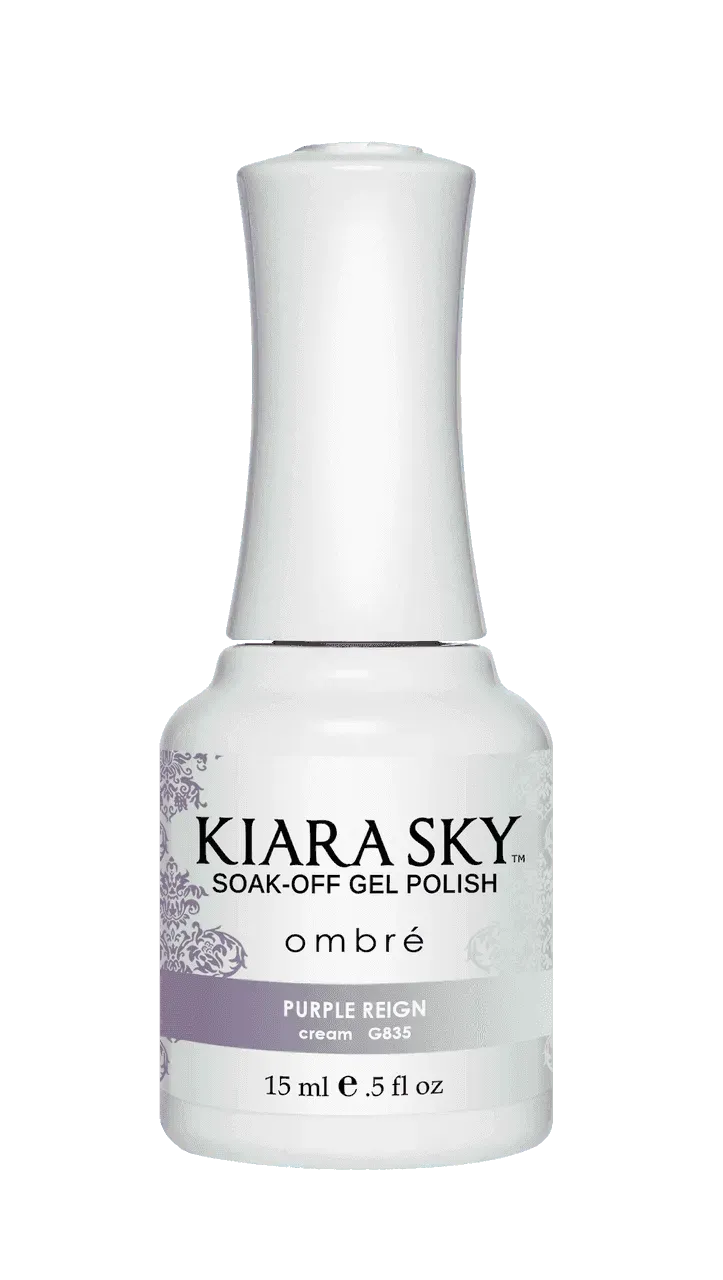Kiara Sky Gel Polish - Ombre - G835 PURPLE REIGN Ombre Gel Polish