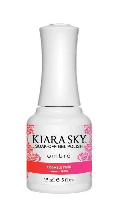 Kiara Sky Gel Polish - Ombre - G839 KISSABLE PINK Ombre Gel Polish