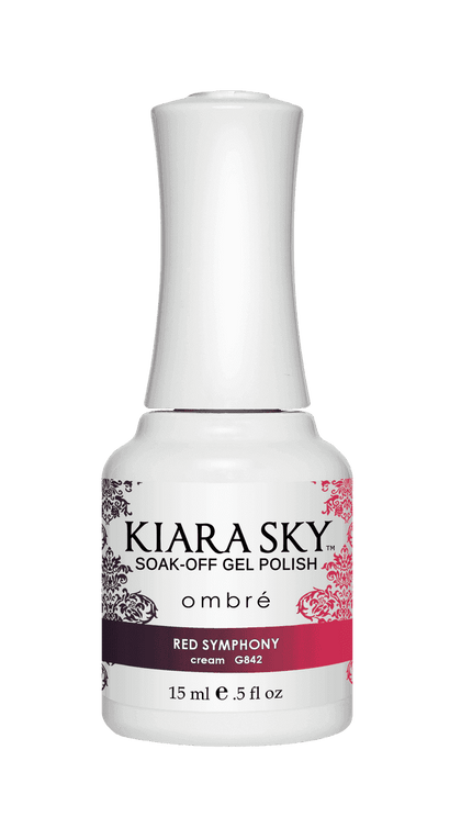 Kiara Sky Gel Polish - Ombre - G842 RED SYMPHONY nailmall
