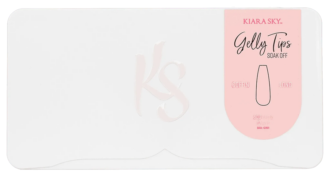 Kiara Sky Gelly Tips - Long Coffin Nail Tips