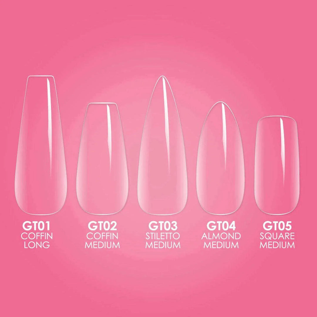 Kiara Sky Gelly Tips - Long Coffin Nail Tips