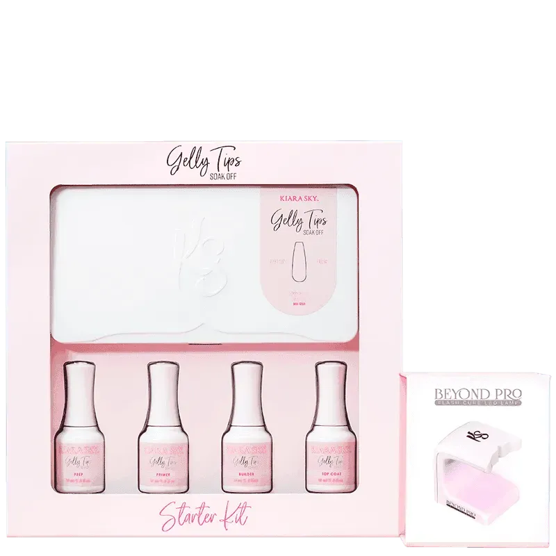 Kiara Sky Gelly Tips - Starter Kit Stiletto Medium Nail Tips