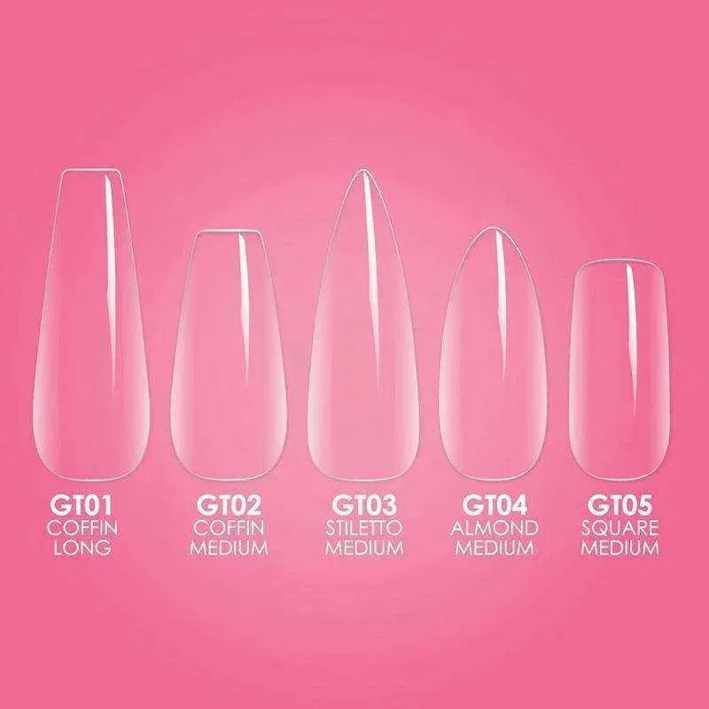 Kiara Sky Gelly Tips - Starter Kit Stiletto Medium Nail Tips