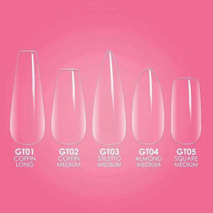 Kiara Sky Gelly Tips - Starter Kit Stiletto Medium Nail Tips