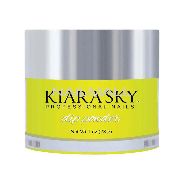 Kiara Sky - Glow Dip Powder - DG112 - ELECTRIC YELLOW Glow Dip Powder