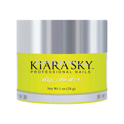 Kiara Sky - Glow Dip Powder - DG112 - ELECTRIC YELLOW Glow Dip Powder