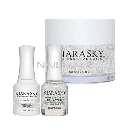 Kiara Sky Trio - Gel, Lacquer, & Dip Combo - SHOOTING STAR - DGN630 Trio Set - Gel, Lacquer, & Dip