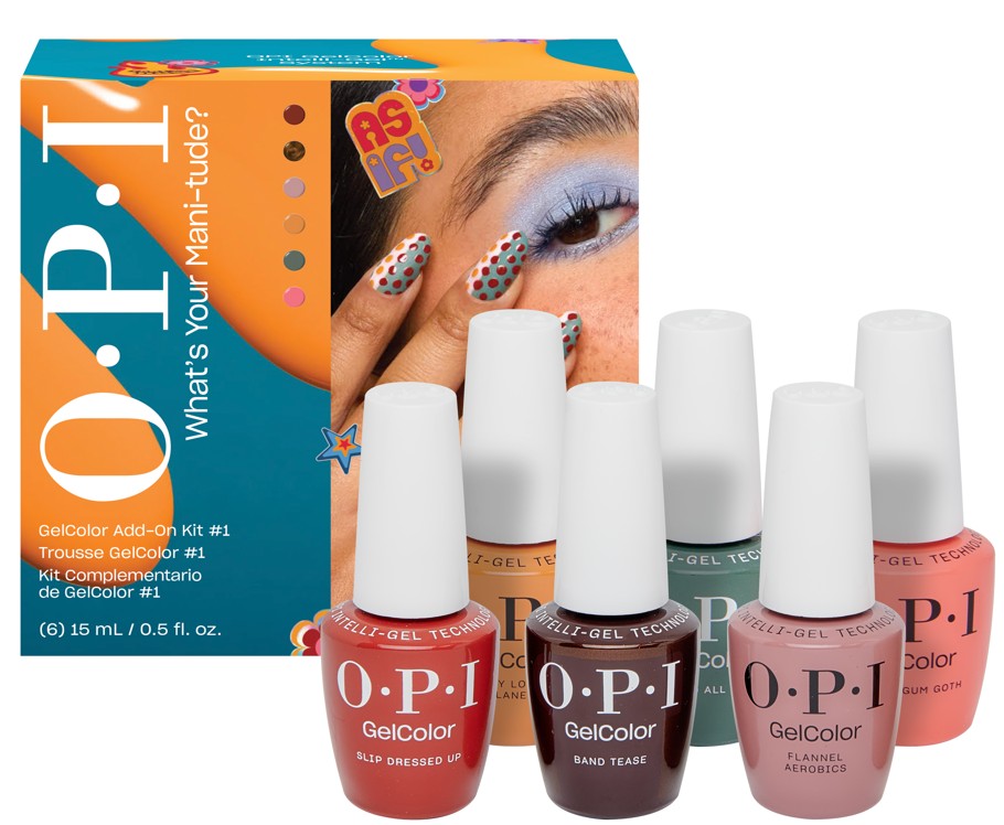OPI GelColor Intelli-Gel Set - What's Your Mani‑tude GelColor Add-On Kit #1 Collection (6 pcs.)