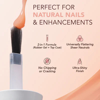 Kiara Sky Tinted Rubber Top Coat - TNT01 Vanilla Lace