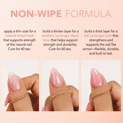 Kiara Sky Tinted Rubber Top Coat - TNT01 Vanilla Lace