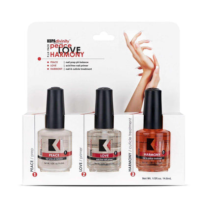 Kupa Divinity Trio Bundle - Cuticle Oil, Nail Prep, & Primer 15ml Nail Care