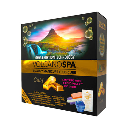 La Palm Volcano Spa 10 in 1 Pedicure - CBD+ Edition Gold Pedicure Kit