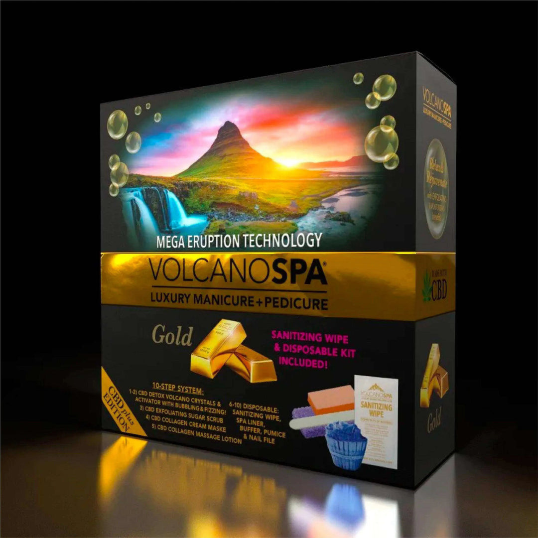 La Palm Volcano Spa 10 in 1 Pedicure - CBD+ Edition Gold Pedicure Kit