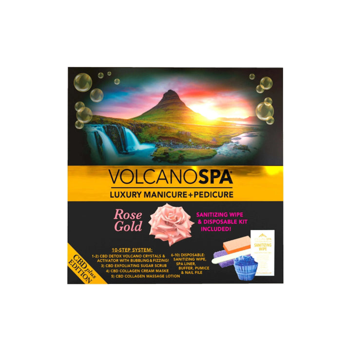 La Palm Volcano Spa 10 in 1 Pedicure - CBD+ Edition Rose Gold Pedicure Kit