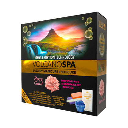 La Palm Volcano Spa 10 in 1 Pedicure - CBD+ Edition Rose Gold Pedicure Kit