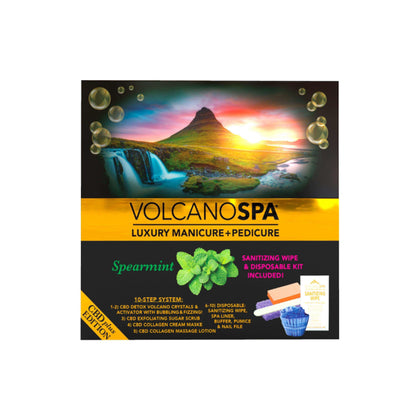 La Palm Volcano Spa 10 in 1 Pedicure - CBD+ Edition Spearmint Pedicure Kit