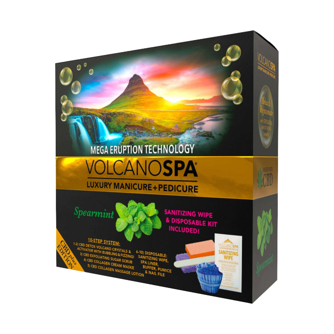 La Palm Volcano Spa 10 in 1 Pedicure - CBD+ Edition Spearmint Pedicure Kit