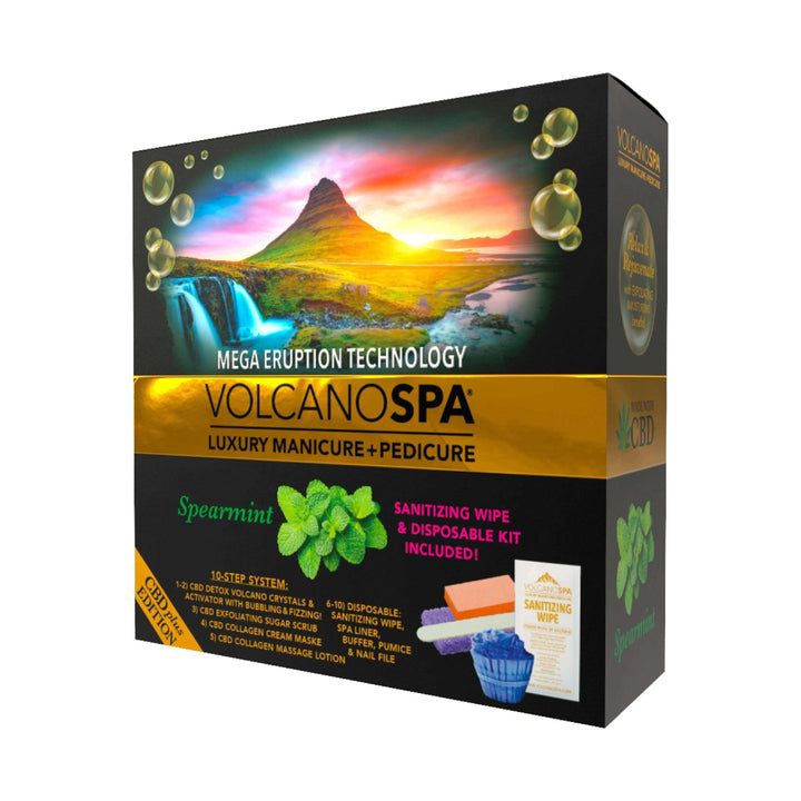 La Palm Volcano Spa 10 in 1 Pedicure - CBD+ Edition Spearmint Pedicure Kit