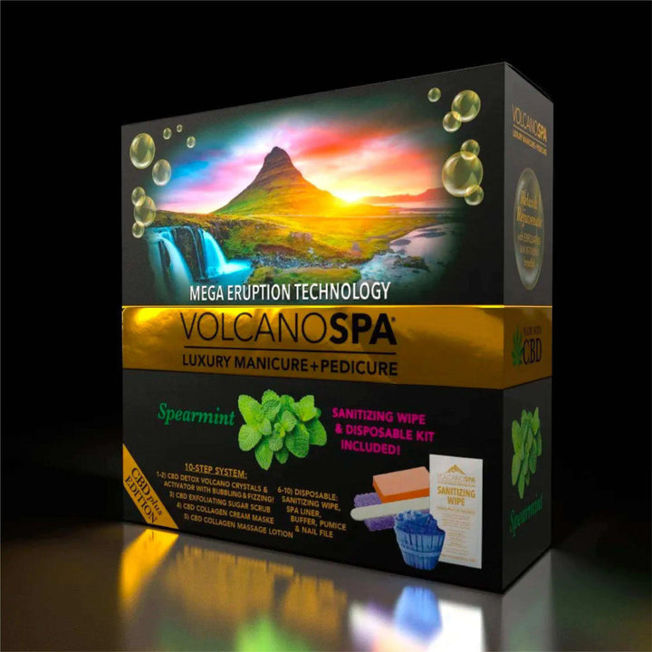 La Palm Volcano Spa 10 in 1 Pedicure - CBD+ Edition Spearmint Pedicure Kit