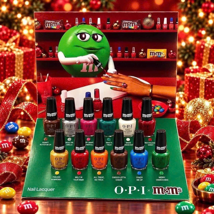 OPI x M&M's 2026 Holiday Nail Lacquer Collection | 12 Pieces