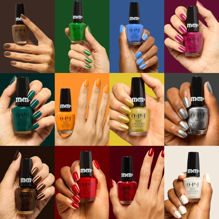 OPI x M&M's 2026 Holiday Nail Lacquer Collection | 12 Pieces