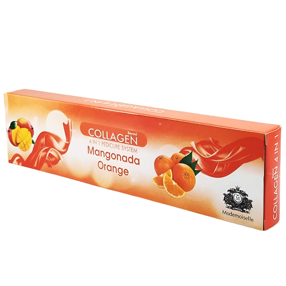 Mademoiselle Collagen Spa Pedicure 4-in-1 Kit - Mangonada Orange