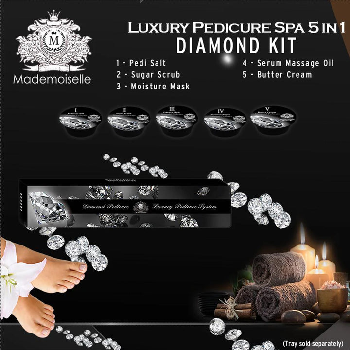 Mademoiselle Diamond Spa Pedicure Spa 5-in-1 Luxury Pedicure Kit