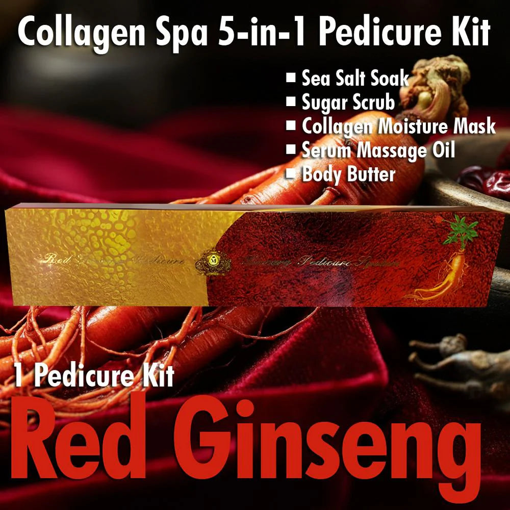Mademoiselle Red Ginseng Spa Pedicure Spa 5-in-1 Luxury Pedicure Kit