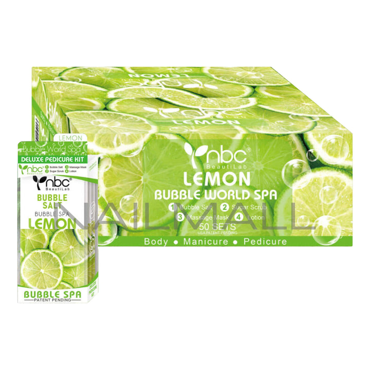 NBC Bubble World Spa 4-in-1 Pedicure - Lemon Pedicure Kit