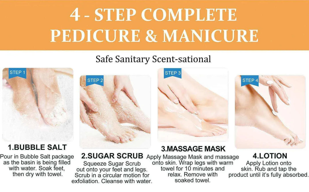 NBC Bubble World Spa 4-in-1 Pedicure - Lemon Pedicure Kit